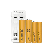 Ladda bilden i Gallery viewer, 【XN-serien R Uppladdningsbart AA NiMH-batteri med hög kapacitet (4-pack)