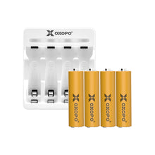 Ladda bilden i Gallery viewer, 【XN-serien R Uppladdningsbart AA NiMH-batteri med hög kapacitet (4-pack)