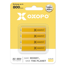 Ladda bilden i Gallery viewer, 【XN-serien R Uppladdningsbart AA NiMH-batteri med hög kapacitet (4-pack)