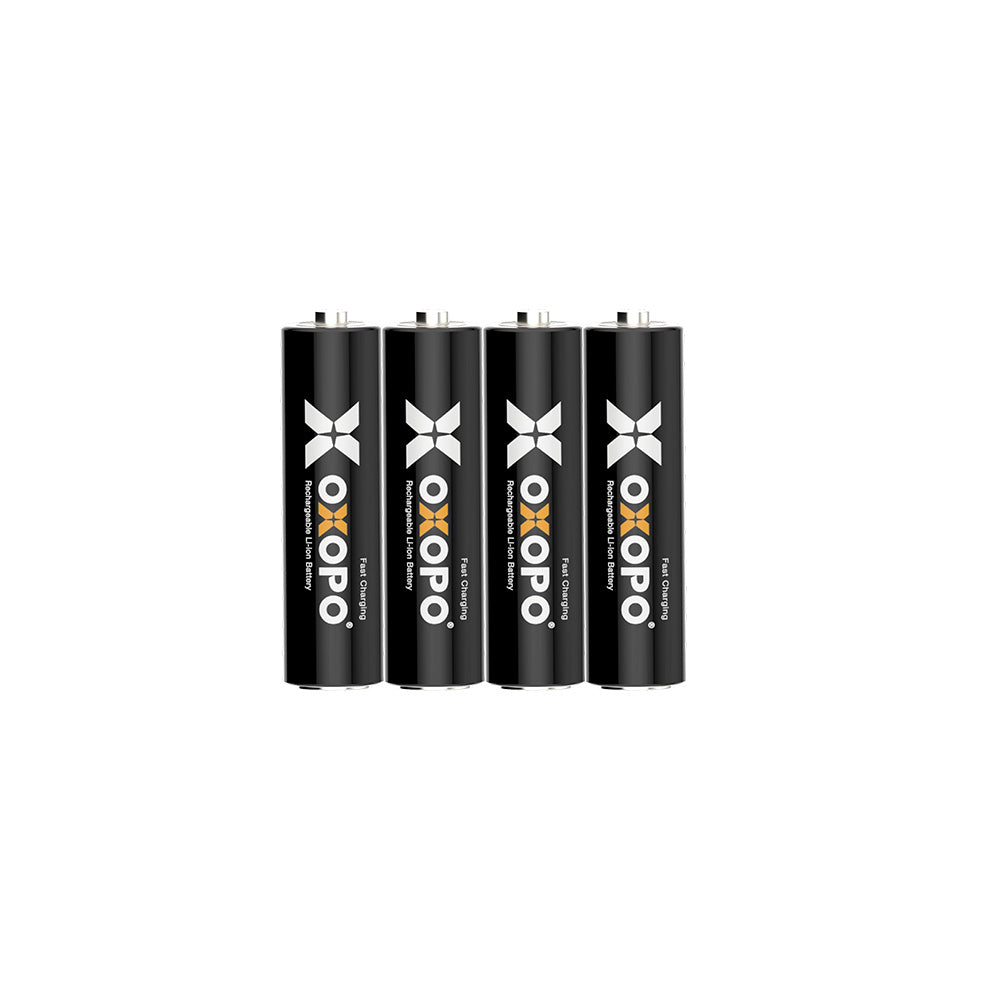 【XS-serien】 Snabbladdningsbart uppladdningsbart AA-litiumjonbatteri (4-pack)