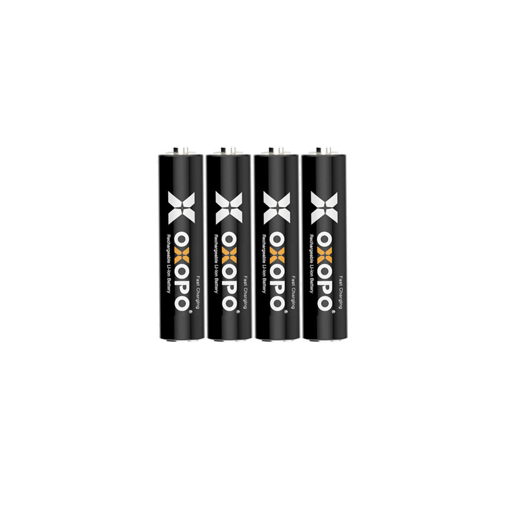 【XS-serien】 Snabbladdningsbart laddningsbart AAA Li-ion-batteri (4-pack)